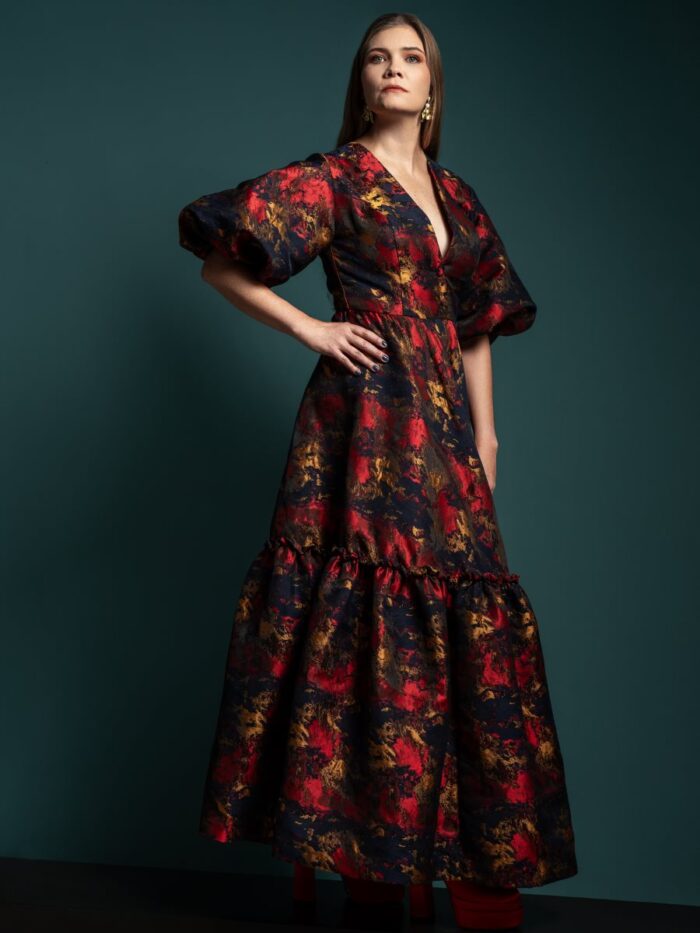 Allora HC vestido brocad0